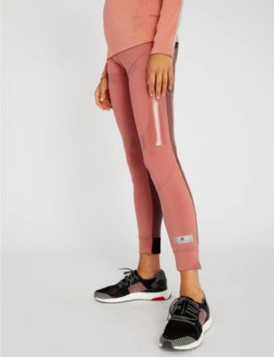 Shop Adidas By Stella Mccartney Run Ultra Jersey Leggings In Coffee Rose