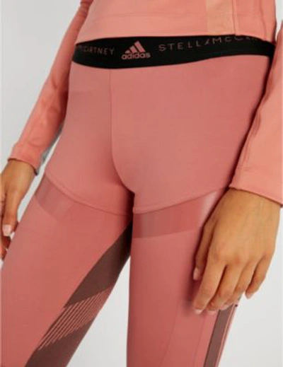 Shop Adidas By Stella Mccartney Run Ultra Jersey Leggings In Coffee Rose