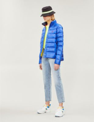 ralph lauren embroidered down jacket