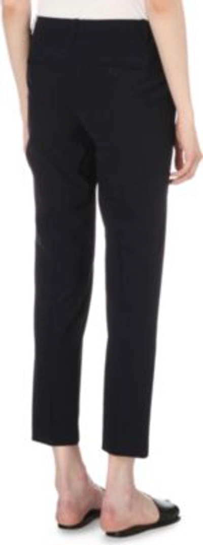 Shop Theory Testra Tapered Wool-blend Trousers In Deep Navy