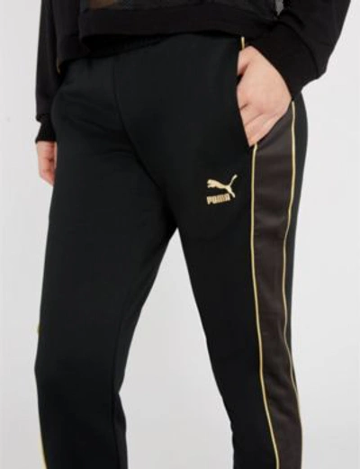 Shop Puma X Kenza Stretch-jersey Jogging Bottoms In Black