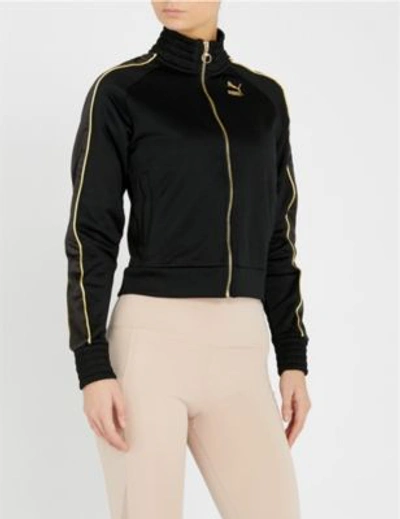 Puma X Kenza Zip-up Jersey Jacket In Black | ModeSens