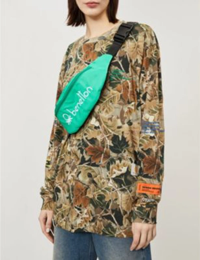 Shop Heron Preston X Carhartt Camouflage-print Cotton-jersey Top In Multi