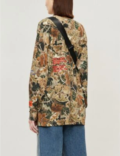 Shop Heron Preston X Carhartt Camouflage-print Cotton-jersey Top In Multi