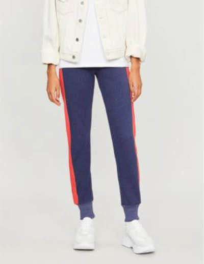 Shop Wildfox Jack Jogger Side-stripe Trousers In Oxford