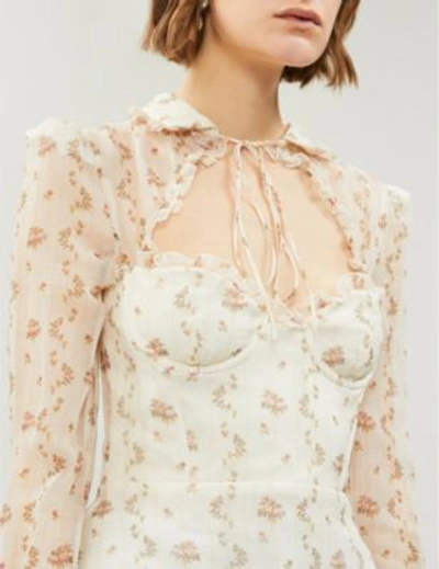 Brock collection olivia hotsell floral silk dress