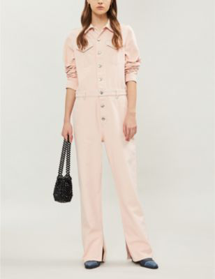 ganni jumpsuit pink