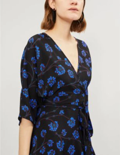 Shop Diane Von Furstenberg Eloise Silk Wrap Dress In Drgn Berry