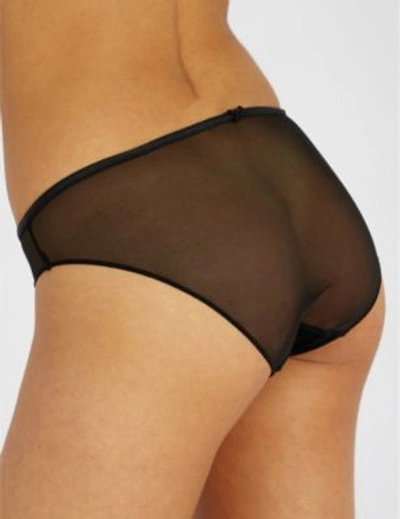 Shop Aubade Nudessence Sheer Briefs In Noir