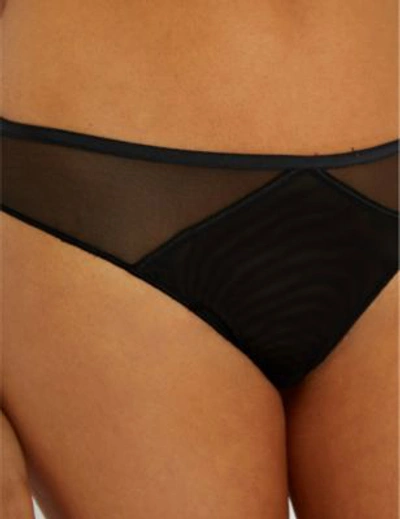 Shop Aubade Nudessence Sheer Briefs In Noir