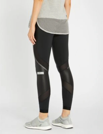 Shop Adidas By Stella Mccartney Run Long Stretch-jersey Leggings In Black