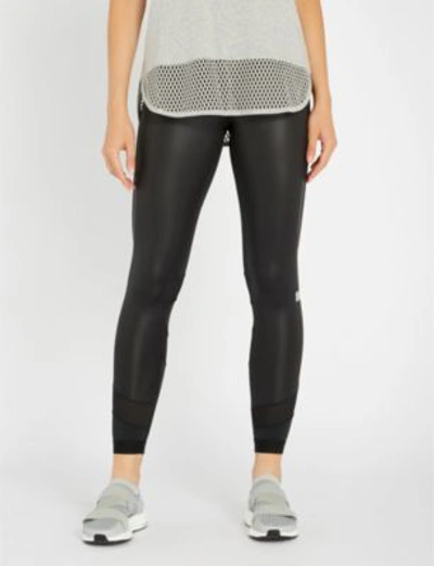 Shop Adidas By Stella Mccartney Run Long Stretch-jersey Leggings In Black