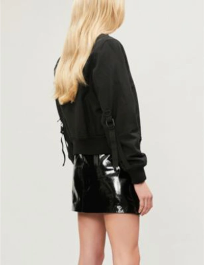 Shop Rag & Bone Heidi Zip-up Patent Leather Skirt In Black