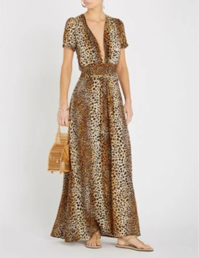 Shop Melissa Odabash Lou Maxi Dress In Cheetah