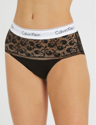 calvin klein modern cotton high waist brief