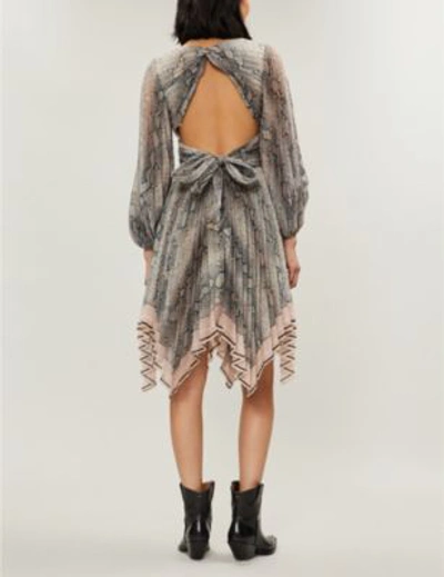 Shop Zimmermann Python-print Crepe Dress