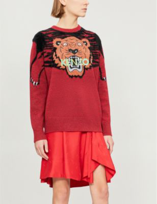 red kenzo jumper womens