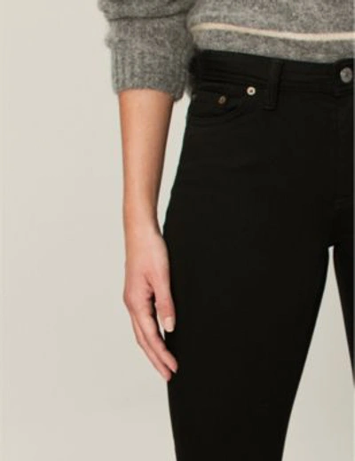 Shop Acne Studios Skinny Mid-rise Jeans In Black