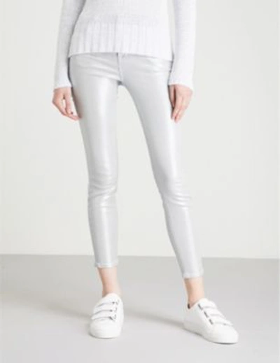 Shop J Brand 835 Capri Skinny Mid-rise Jeans In Iridescent
