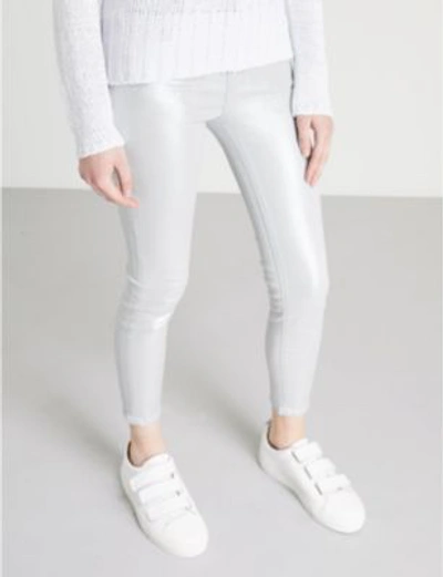 Shop J Brand 835 Capri Skinny Mid-rise Jeans In Iridescent