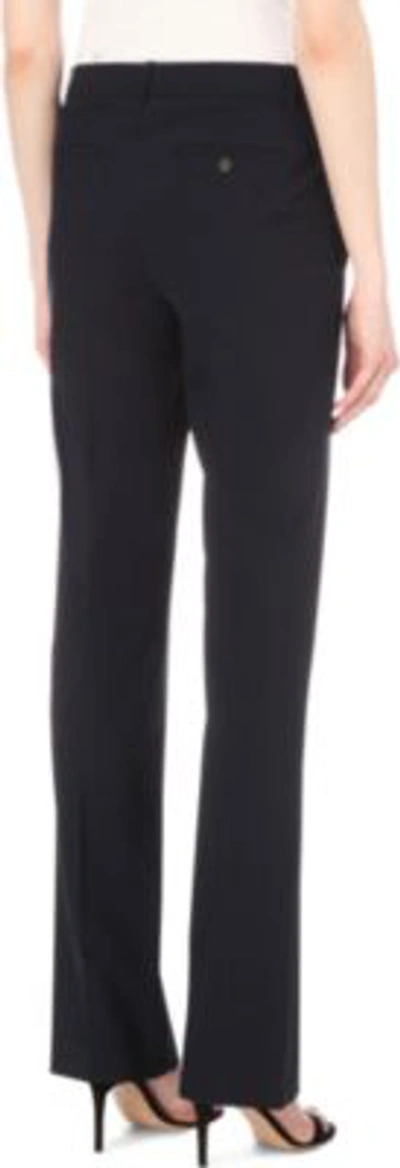 Shop Theory Max Straight-leg Stretch-wool Trousers In Deep Navy