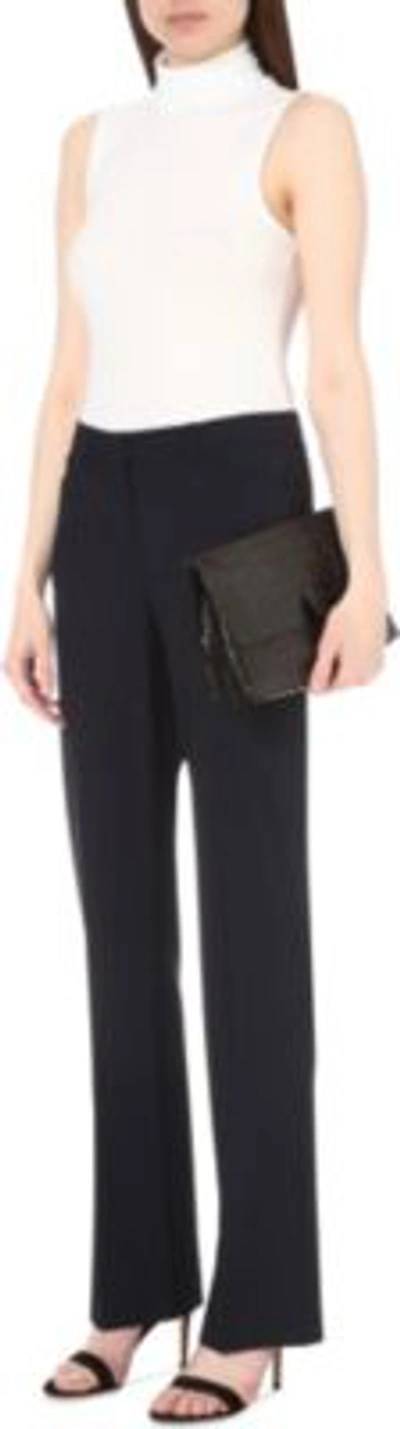 Shop Theory Max Straight-leg Stretch-wool Trousers In Deep Navy