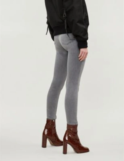 Shop J Brand Maria High-rise Skinny Jeans In Pearl Grey