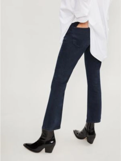 Shop Agolde Cigarette Straight Mid-rise Jeans In Oddity