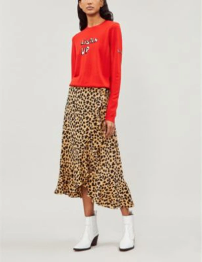 BELLA FREUD LISTEN UP KNITTED WOOL-BLEND JUMPER 