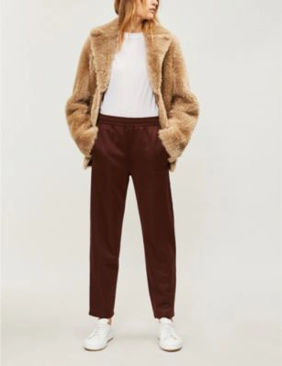 Shop Joseph New Hector Teddy Reversible Shearling Jacket In Camel