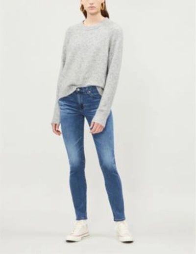 Shop Ag Prima Skinny Mid-rise Jeans In 11 Years Contemplate