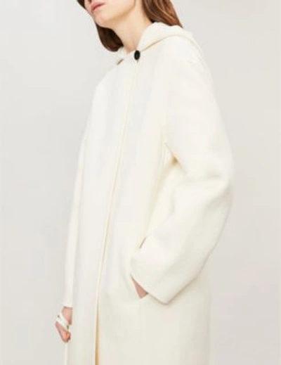 Shop Theory Clean Wool And Cashmere-blend Duffle Coat In Easter Lily