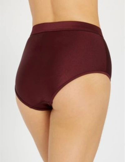 Shop Zimmermann Dark Purple Juniper Bikini Bottoms In Mulberry