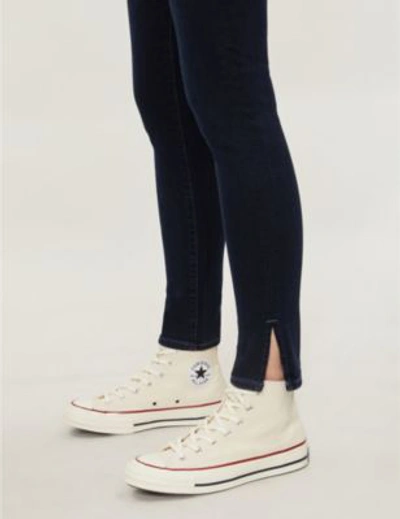 Shop Ag Farrah Slit-hem Skinny High-rise Jeans In Yardbird
