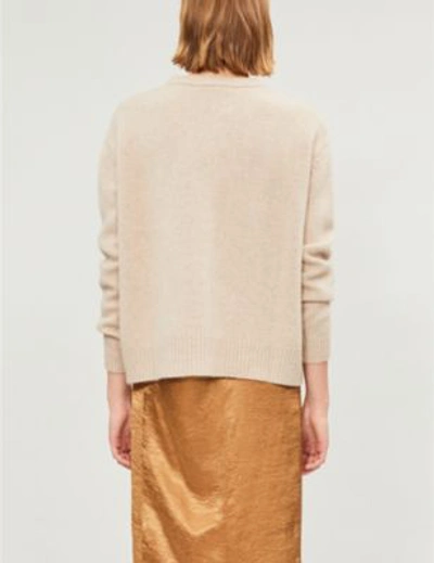 Shop Max Mara Women's Beige Veggia Cashmere Jumper