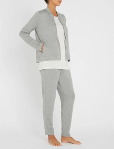 Shop Hanro Balance Woven Sweatshirt In Grey