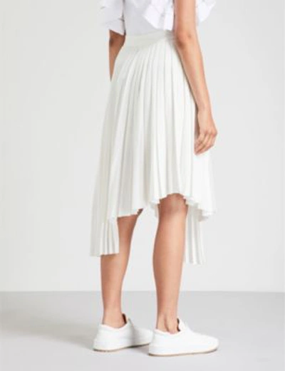 Shop Maje Jaxy Crepe Skirt In White