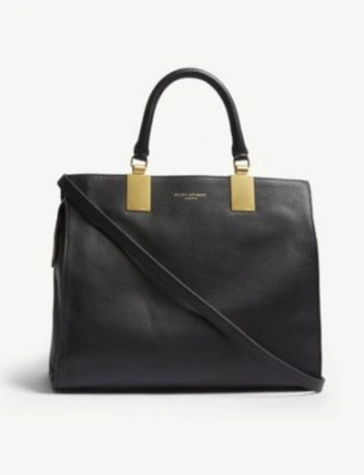 Shop Kurt Geiger Black Emma Leather Tote Bag