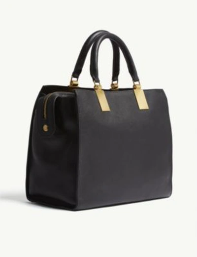 Shop Kurt Geiger Black Emma Leather Tote Bag