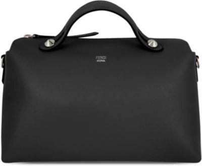 Shop Fendi By The Way Small Leather Tote In Black