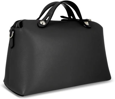 Shop Fendi By The Way Small Leather Tote In Black