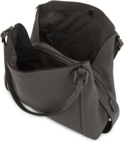 Shop Coach Edie 31 Leather Shoulder Bag In Dk/heather Grey