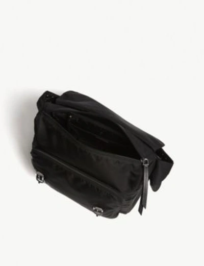 Shop Prada Ladies Black Modern Studded Nylon Belt Bag