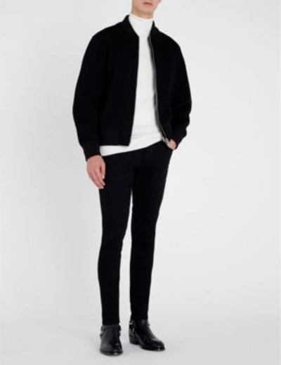 Shop Alexander Mcqueen Zip-embellished Regular-fit Skinny Jeans In Black