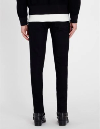 Shop Alexander Mcqueen Zip-embellished Regular-fit Skinny Jeans In Black