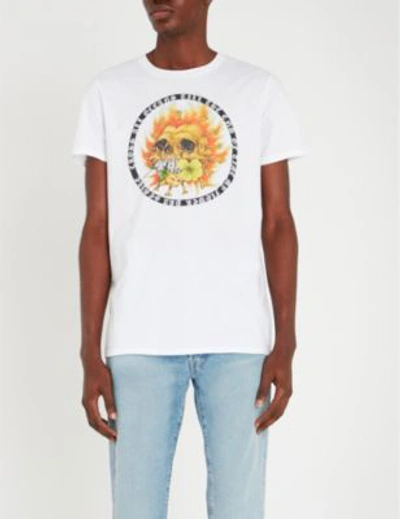 Shop Loha Vete Oceana Cotton-jersey T-shirt In White