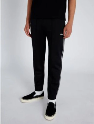 Shop Kenzo Relaxed-fit Jersey Jogging Bottoms In Black