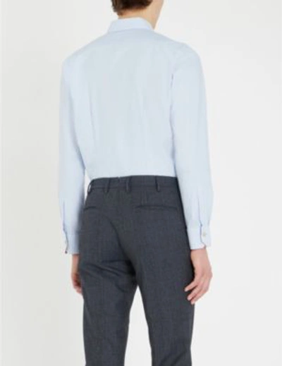 Shop Paul Smith Soho-fit Cotton Shirt In Blue