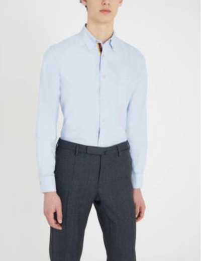 Shop Paul Smith Soho-fit Cotton Shirt In Blue