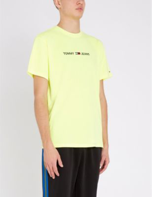 tommy jeans t shirt yellow